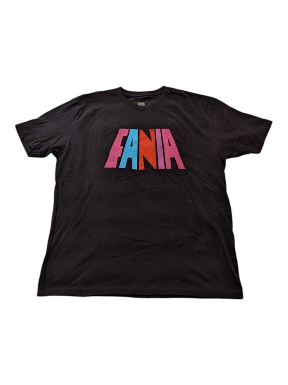 Fania Records Salsa T-Shirt Black XL Iconic Latin All Stars Logo Official Merch